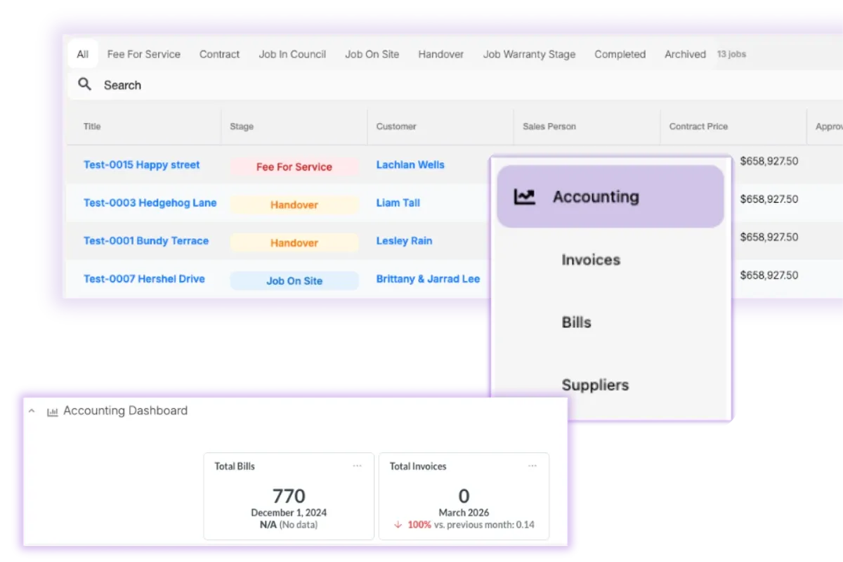 Accounting screenshot